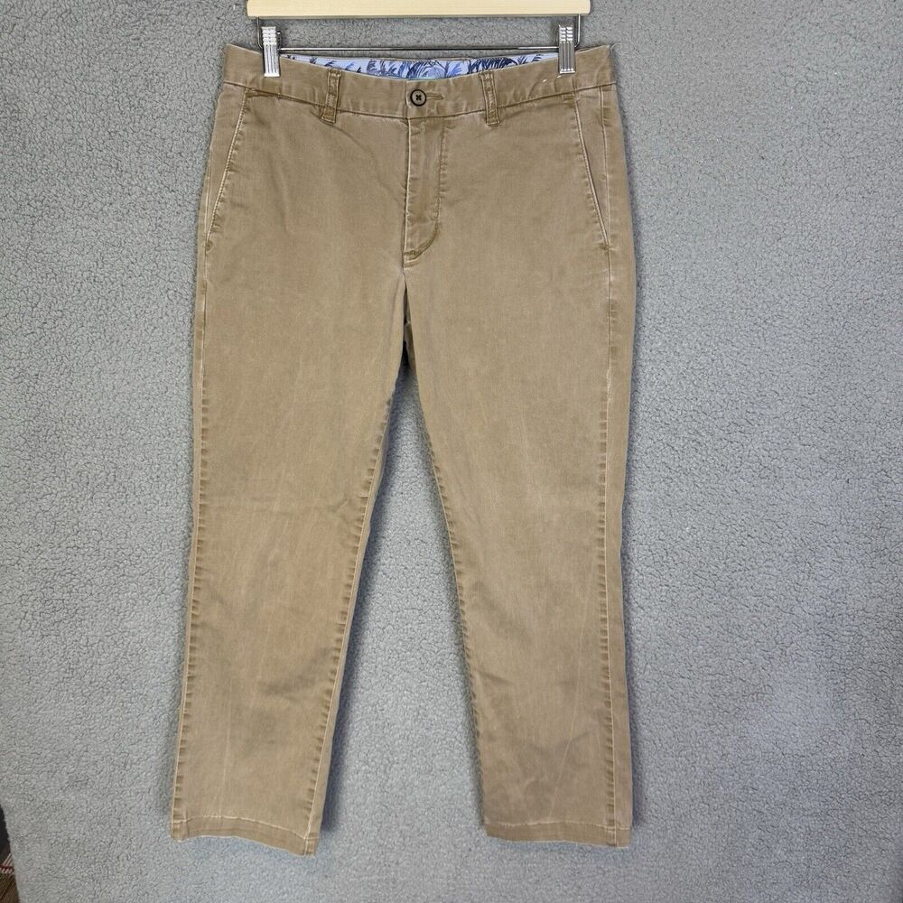 Tommy‎ Bahama Pants Mens 32x28 Khaki Chino Stretch Beach Casual Trouser Classic